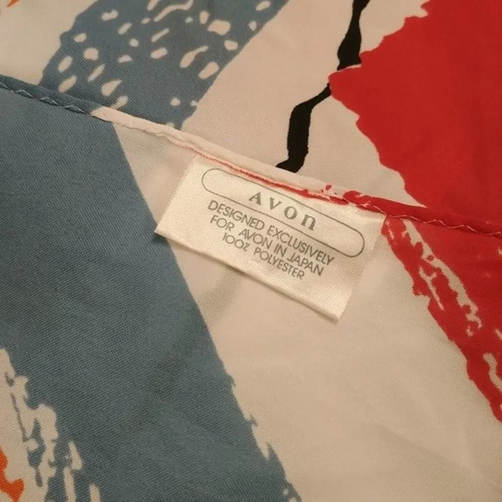 Vintage Avon Color‎ Splash Rectangle Scarf